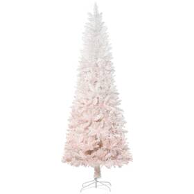 Homcom 196393260876 6ft Tall Unlit Pencil Fir Artificial Christmas Tree With Realistic Branches An