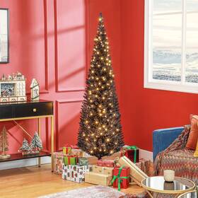 Homcom 673986294741 5ft Tall Pre-lit Slim Noble Fir Artificial Christmas