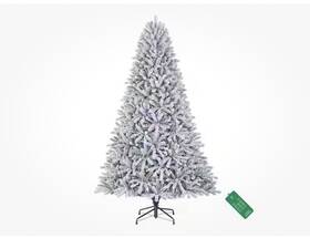 016017552052185 Home Accents Holiday Starry Night Flocked Frasier Fir 7.5-ft Led Christmas Tree
