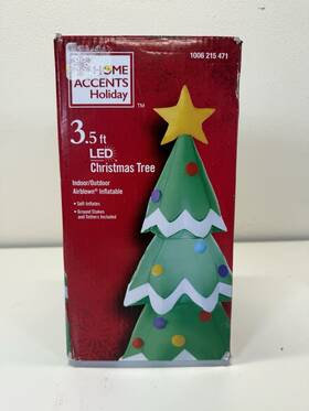 1006 Home Accents Holiday 191245195191 Christmas Tree Airblown Inflatable 3.5