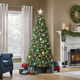22hd30002 Home Accents Holiday 6.5 Ft. Pre-lit Led Festive Pine Artificial Christmas Tree