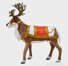 22sv23175 Home Accents Holiday New 4.5 Ft Animated Reindeer Christmas Decoration