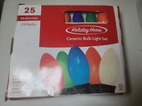Home Accents Holiday 25 C9 Rainbow Christmas Lights New In Box