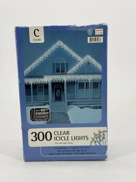 Tol-300 Home Accents Holiday 300 Clear Mini Icicle Lights In/outdoor Christmas Weddings White Wire Target 18f