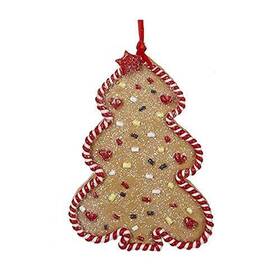 U007-d1194tree-td Home And Holiday Shops Gingerbread Tree Christmas Ornament New