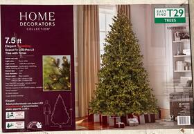Home Decorators Collection 744759450296 7.5 Ft. Elegant Twinkling Grand Fir Led Pre-lit Artificial Christmas Tree