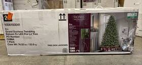 3400 Home Decorators Collection 840092508516 9 Ft Grand Duchess Full Balsam Fir Pre-lit Led Christmas Tree T28 Lights