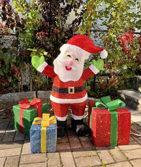 Santa-4972 Home Holiday Lighted 3ft Santa Claus Lawn Decor Christmas Outdoor Large Yard Display