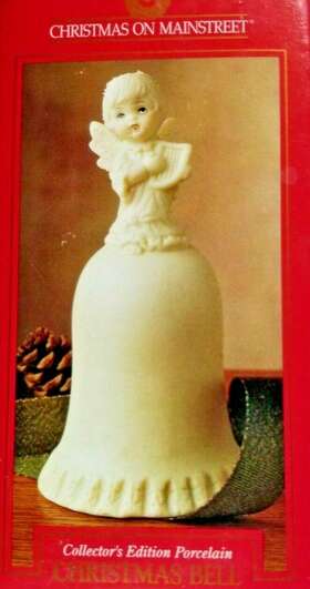 Home Trends 078742410838 Porcelain Angel Bell Collectors Edition Christmas On Main Street