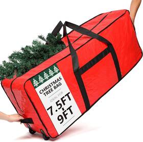 Trya0204 Homest Christmas Tree Storage Bag Fits For 7.5-9 Ft Xmas Artificials Zippered