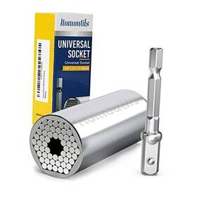 Homoutils 011586669055 Universal Socket Wrench Set - 7-19mm Stocking Stuffers For Men Christmas Gift