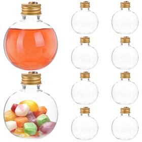 17f54vzgug416k1o4 Homsfou 10pcs Christmas Ornament Drink Balls Clear Fillable Booze For Cocktails