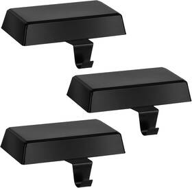 S-sdgg-gdz-blk-3 Hooqict 3 Pack Black Christmas Stocking Holder Metal