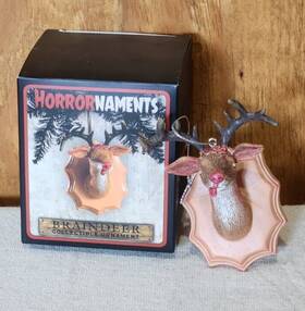 Horrornaments 854565006430 Braindeer Christmas And Halloween Ornament In Original Box