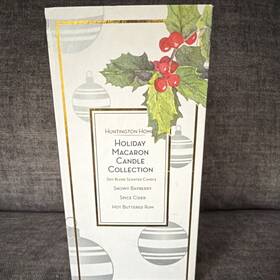Huntington Home 4099103250251 Soy Wax Scented Jar Candle Set 3 Pack Christmas Scents