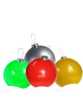 Huoety 791727199473 Inflatable Christmas Ornaments 4 Pcs 18inch Large Bal