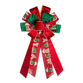 Hying 928471991426 Large Christmas Bows Velvet Wreath For Front Door Indoor Outdoor Decor
