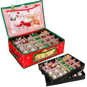 Hysagtekpxde1851 Hysagtek Ornament Storage Box Underbed Christmas Container With Divi