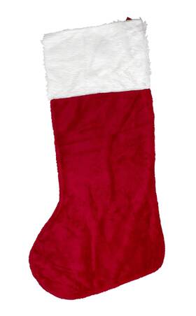 Iconikal 647929324451 Jumbo Christmas Stocking Red Plush 43-inches Tall
