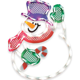 94996 Ig Design Multicolred Snowman Indoor Christmas Decor