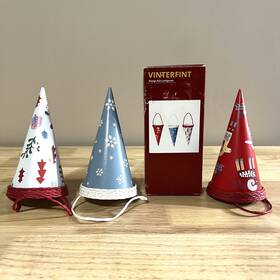21543 Ikea 2015 - Vinterfint Hanging Cone Christmas Decoration 3-pack