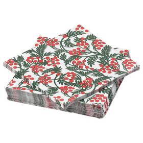 905.811.36 Ikea 905.811.66 Vinterfint Paper Napkins Set Of 30 Christmas Berry Fast Ship