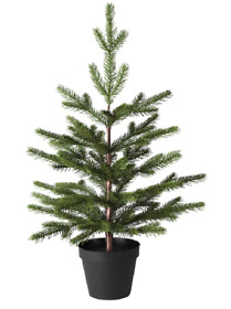 805.242.07 Ikea Vinterfint 4 Christmas Tree Green Artificial Potted Plant Indoor Outdoor