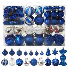 Illuminew 754197428535 111-pack Christmas Balls Ornaments Assorted Shatterproof