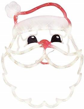 95013d Impact Innovations 18 Inch Lighted Claus Christmas Window Silhouette Santa Face