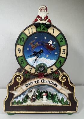 Imported For Costco 400006631817 Vtg Christmas Countdown Clock By 24 Days Till Counter Working