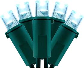 Bmd-l-200e Inc Bmd-l-200e/4f 200 Cool White Wide Angle Led Christmas Lights 66 Feet Green Wire Ul Certified