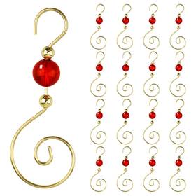 Increway 604947718068 Wire Ornament Hooks 30 Pcs Gold S-shaped Christmas Tree Hanger Metal D
