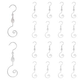 Inc-yf40-856-us8 Increway 30pcs Christmas Ornament Hooks Metal With Crystal