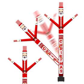 Infdecoya 762304843256 8ft Inflatable Air Waving Tube Dancer With Blower Set Blow Up Inflate Santa Cla