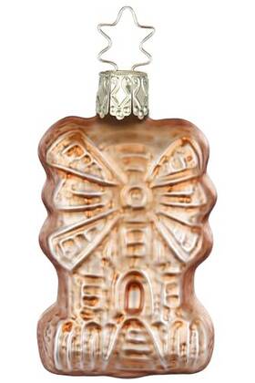 10041s024 Inge-glas 061752184277 Biscuit Speculoos German Glass Christmas Ornament