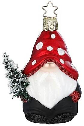 10137s023 Inge-glas Mr Gnome German Glass Christmas Ornament