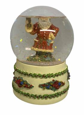 Wg06 International Resourcing Services Inc Father Of Christmas Musical Snow Globe