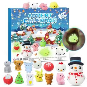 Istooll 653998336936 Advent Calendar 2026 Luminous Mochi Christmas Countdown 24 Days Cute Relief S