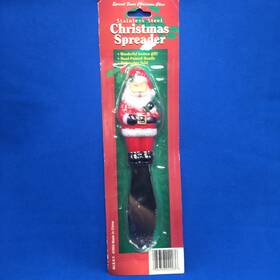 J.s.n.y 084358029036 Vintage Christmas Santa Claus Spreader Knife New Sealed Large Size