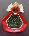 Ja015 Studio Nova Woodland Holly Ceramic Angel