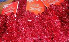Jaclyn Smith New Lot Of 30 Feet Red Curly Tiffany Christmas Tinsel Garland Nwt Freeship 021995518288