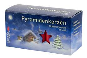 Jeka 853017119841 Kerzen Christmas Pyramid Carousel Candles Medium 14mm - Red