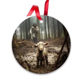 B137 Jesus And Lamb Ornaments Christian Christmas For Women Tree