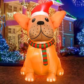 L8uqksyx20 Jeteho 8ft Christmas Inflatable Bulldog Outdoor Decoration Blow Up Yard Decor