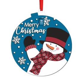 Jiaerflare-310135xmas Jiaerflare Christmas Countdown Advent Calendar Wooden Snowman And Snowflake