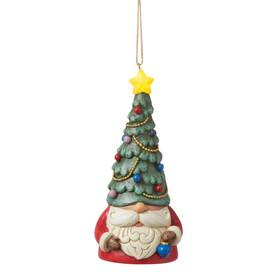Jim Shore 028399364862 Led Lit Gnome Christmas Tree Ornament