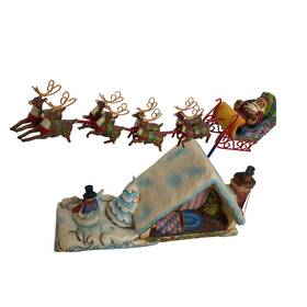 Jim Shore 045544032711 Masterpiece Collection Dreams Fly Christmas Holiday Santa 2005
