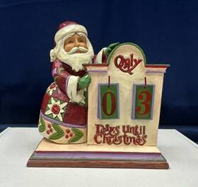 Jim Shore 045544570787 Santa Countdown To Christmas Advent Calendar Heartwood Creek 2013
