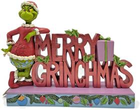 6015221 Jim Shore The Grinch Merry Grinchmas Christmas Dr. Seuss Whimsical Sign