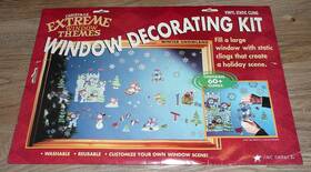 Jmc Impact 727223120994 2001 Extreme Themes Christmas Winter Snowland Window Vinyl Static Clings Nos